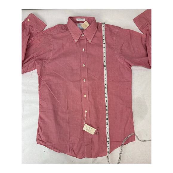 Vintage NWT Eljo's Men's Button-Down Shirt Micro Check Pattern Size 15.5 * 32 - Picture 4 of 5